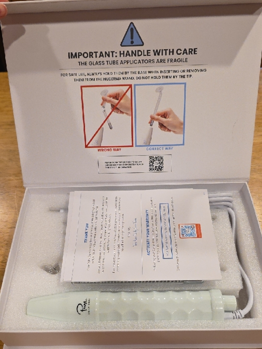 Pure NuDerma Clinical Neon + Argon Skin Therapy Wand - White - Picture 2 of 5